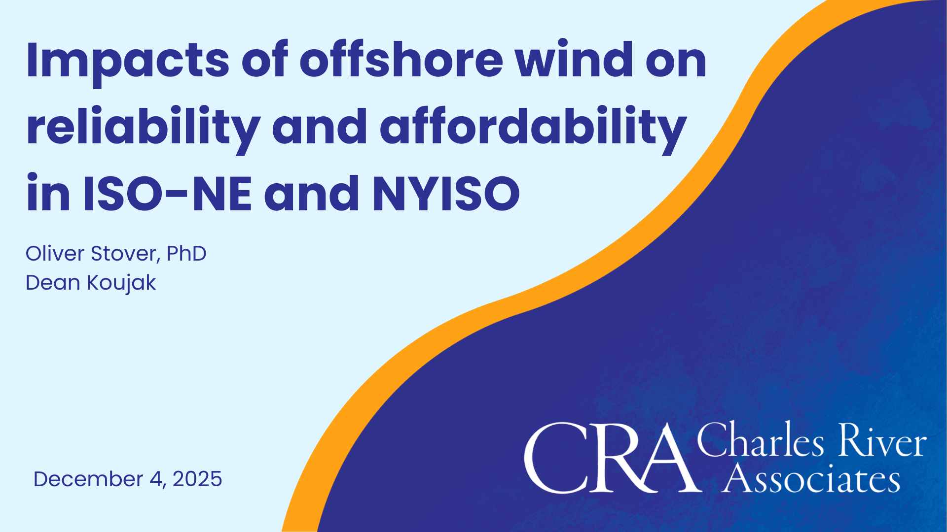 Impacts of offshore wind on reliability and affordability in ISO-NE and NYISO